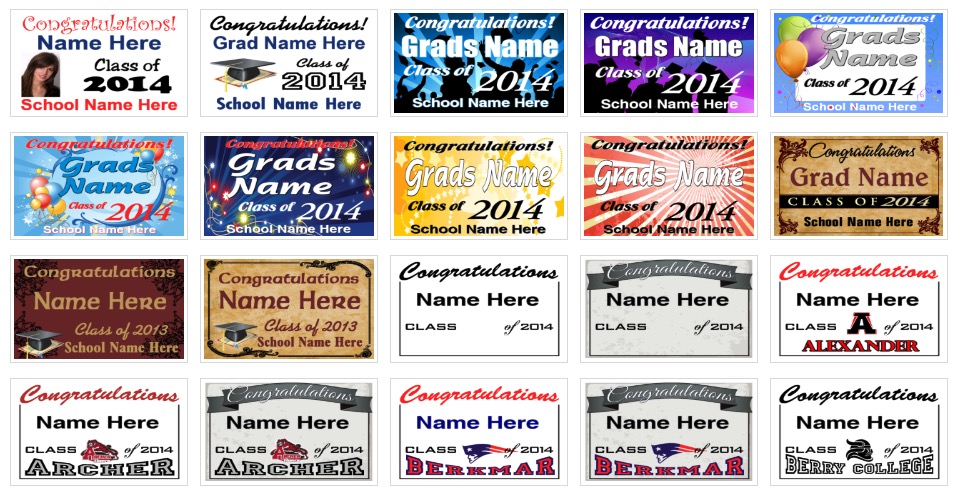Graduation Signs and Banners