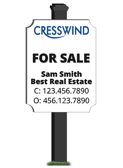 Cresswind editable sign design