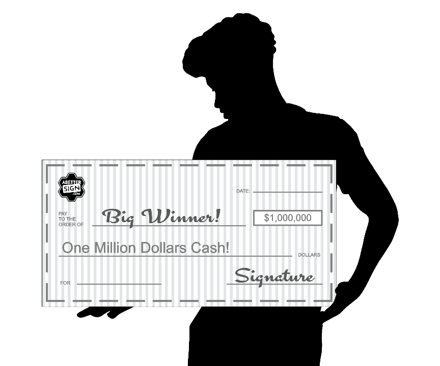 Big Checks - Design your own or customize a template.