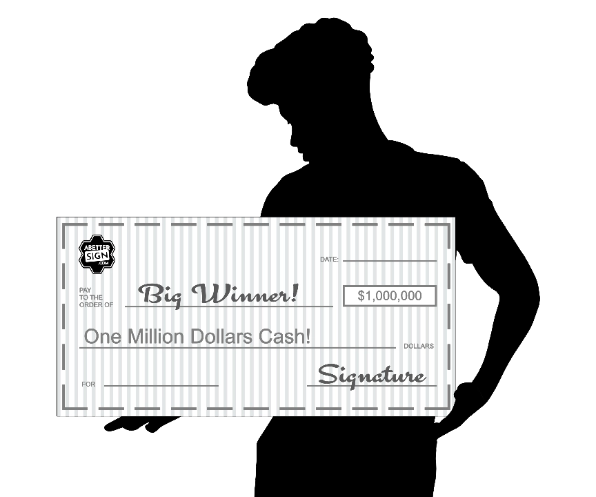 Big Checks - Design your own or customize a template.