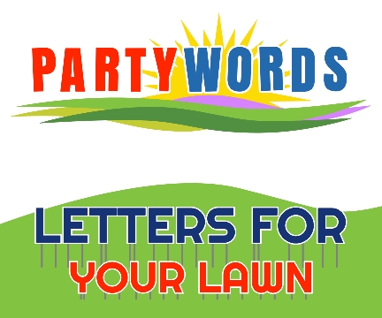 PartyWords.com - Letters for your lawn. 