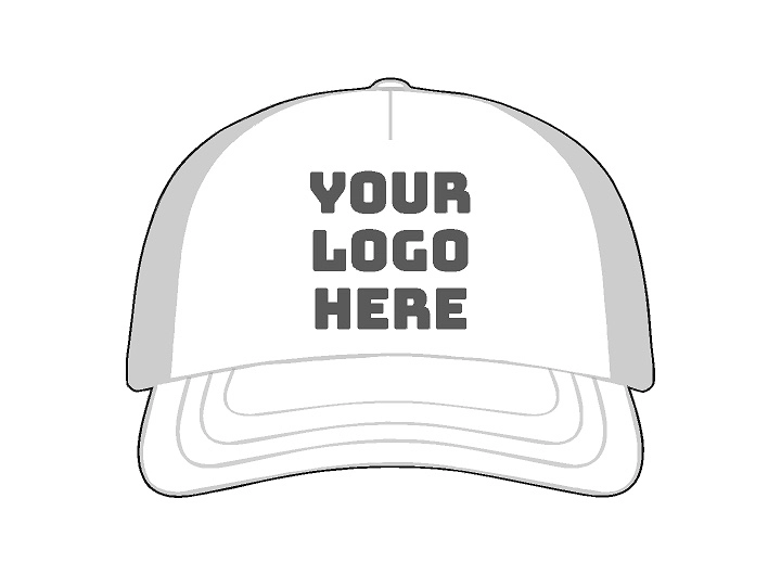 design a snapback hat with a logo up to 3 inches wide