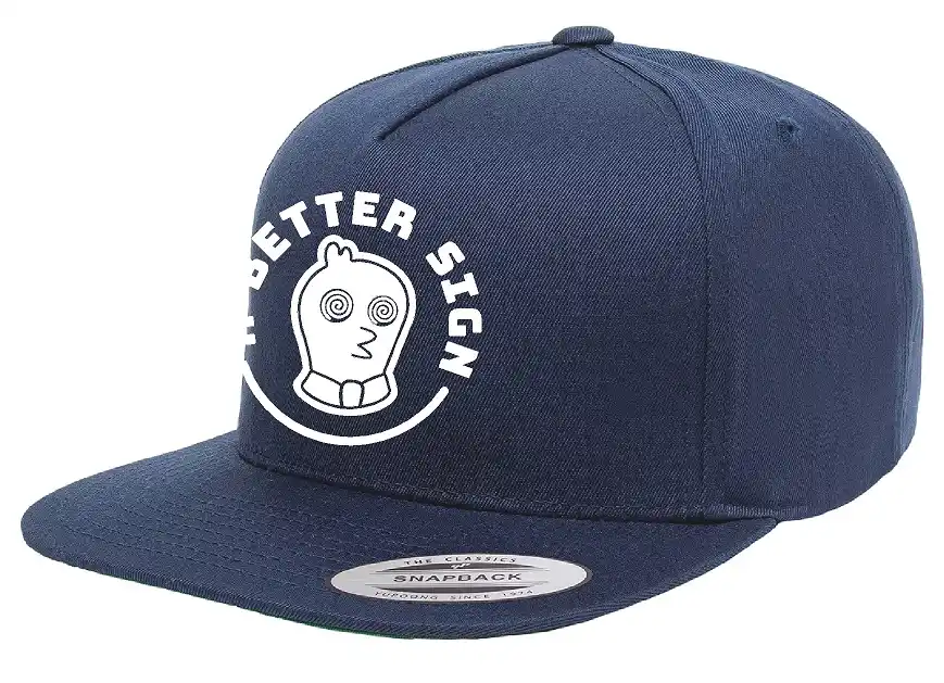Navy Blue Snapback with ABS Logo