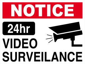 Video Surveilance Sign