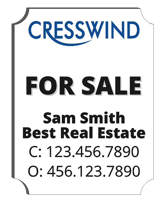 Cresswind editable sign design
