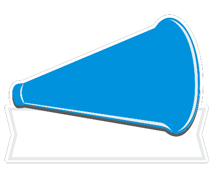 Megaphone shape Yard Sign