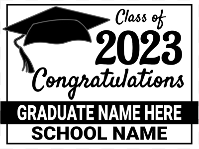Graduation Sign Design 09