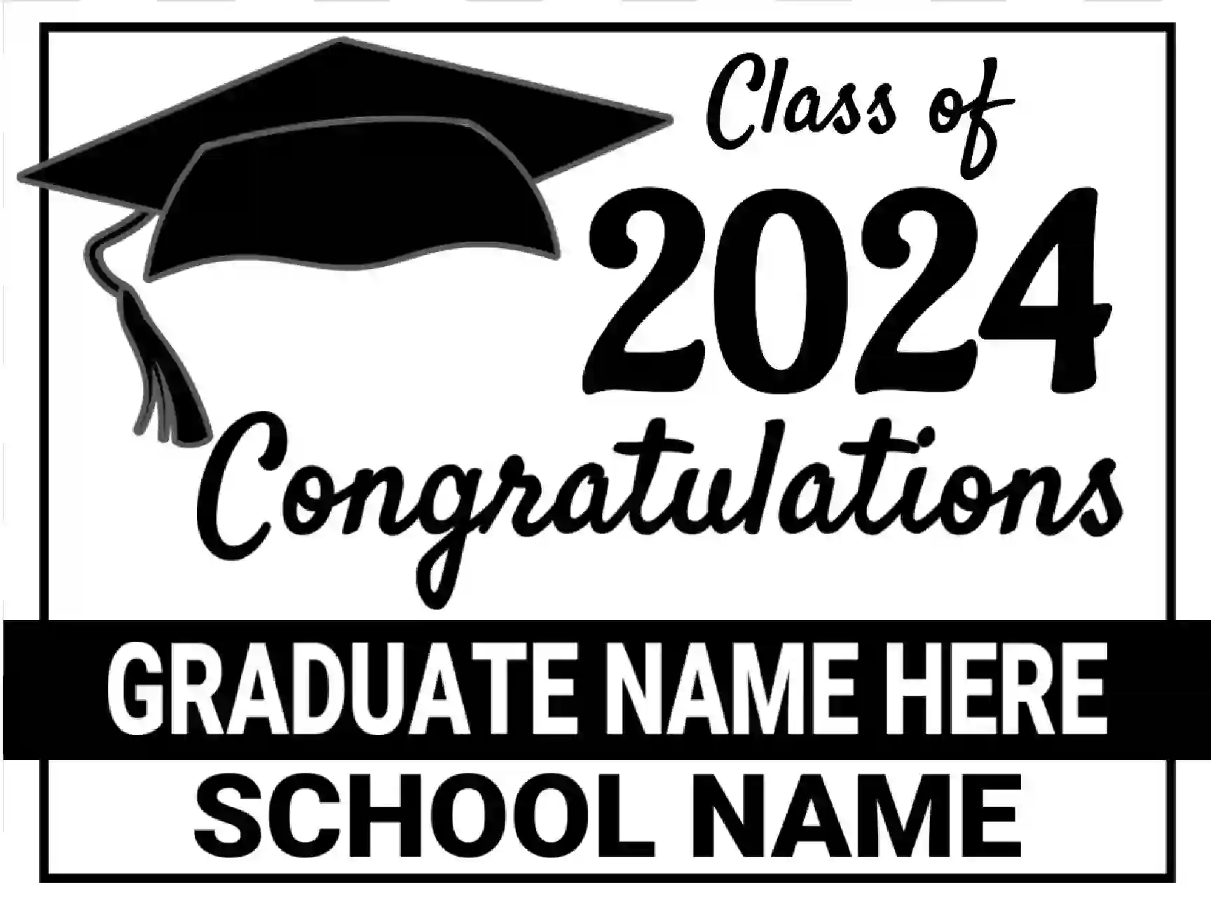 Graduation Sign Design 09