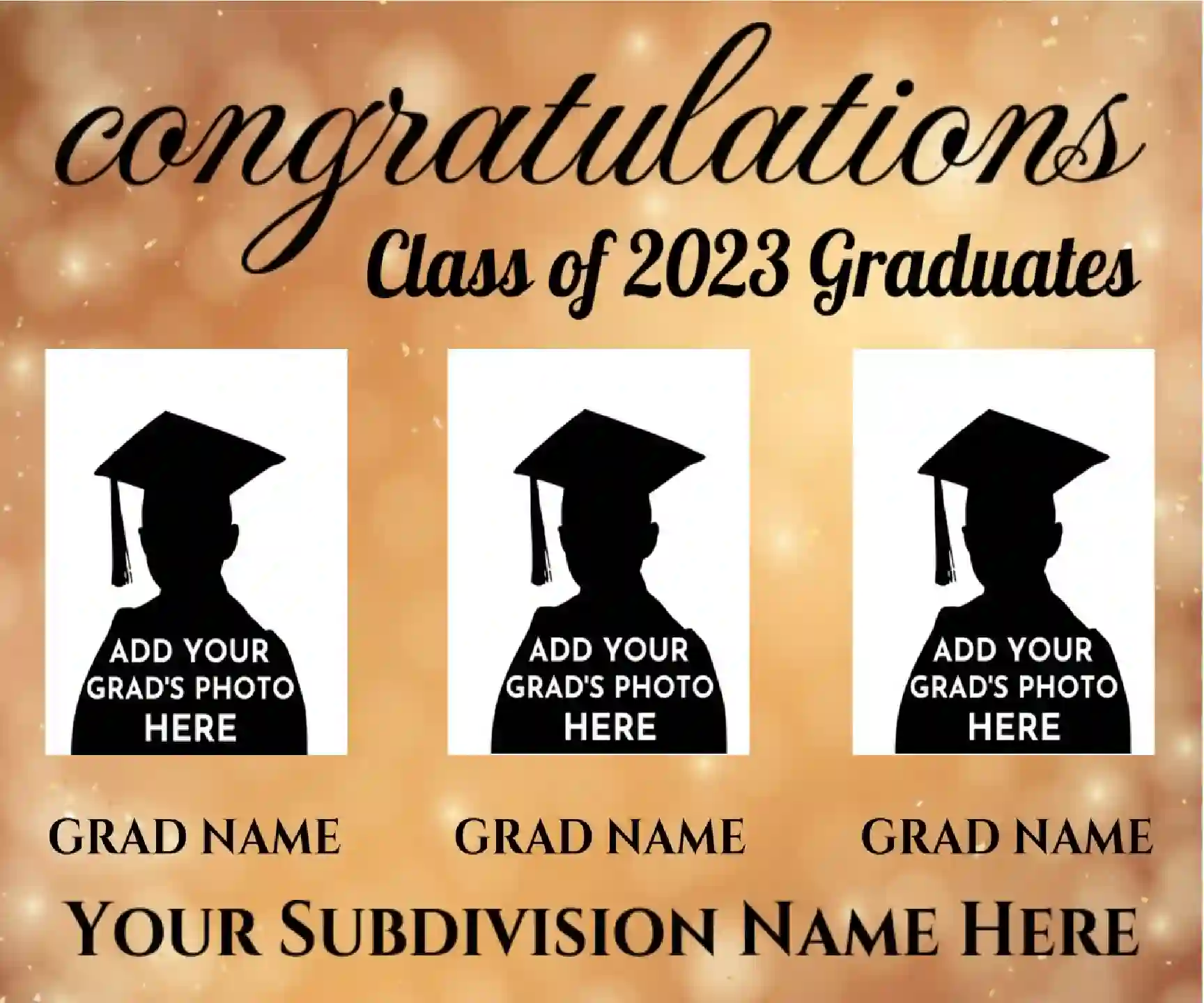 Subdivision Graduation banners