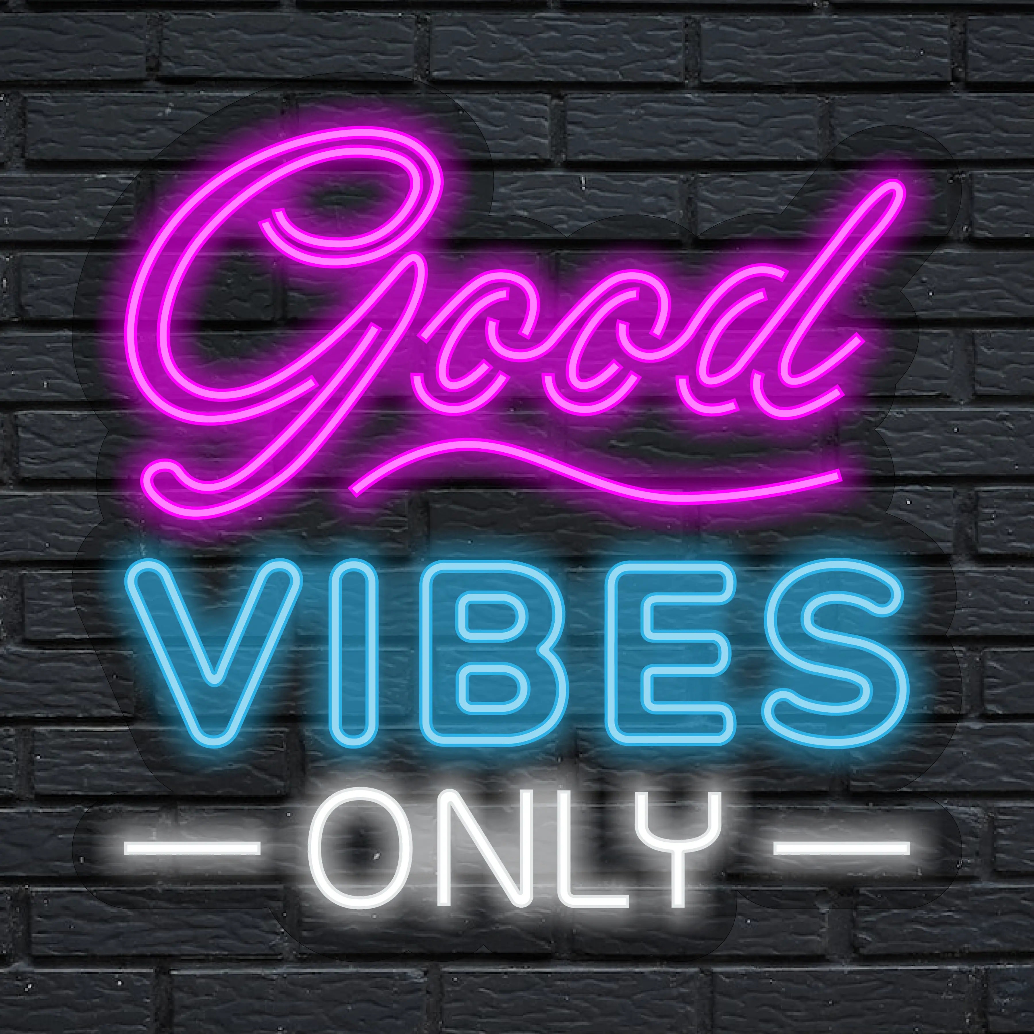 Good Vibes Only LED NEON