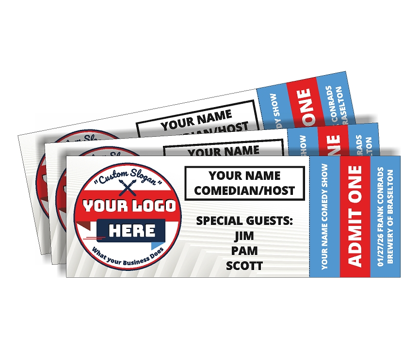 design a tear ticket for your trade show event