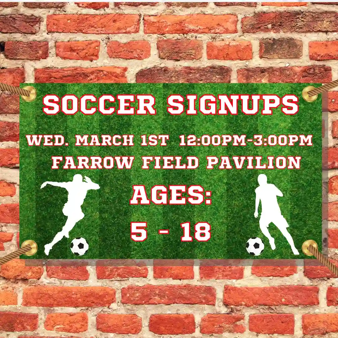 Soccer Signup Banner