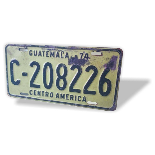guatemala license plate