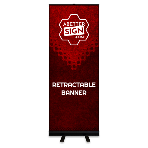 retractable banner extended