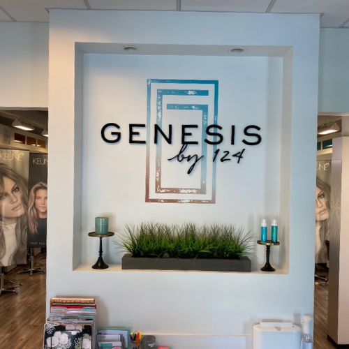 Indoor Genesis Salon Sign