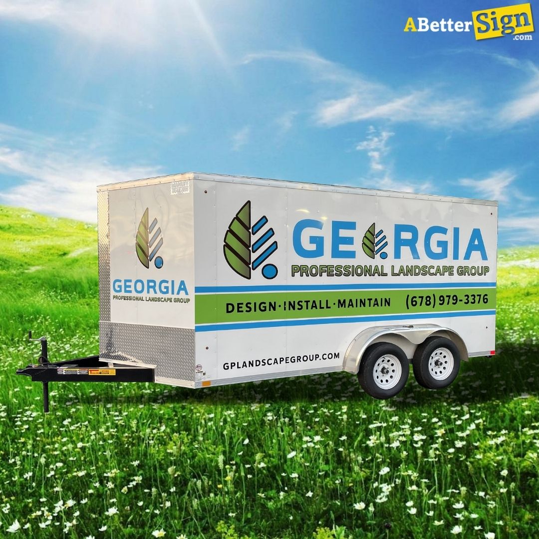 georgia landscape lettered trailer