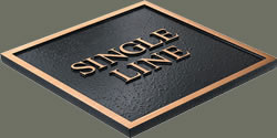 single ;ine border