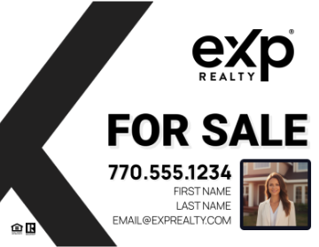 Professional real estate yard sign for listing promotion