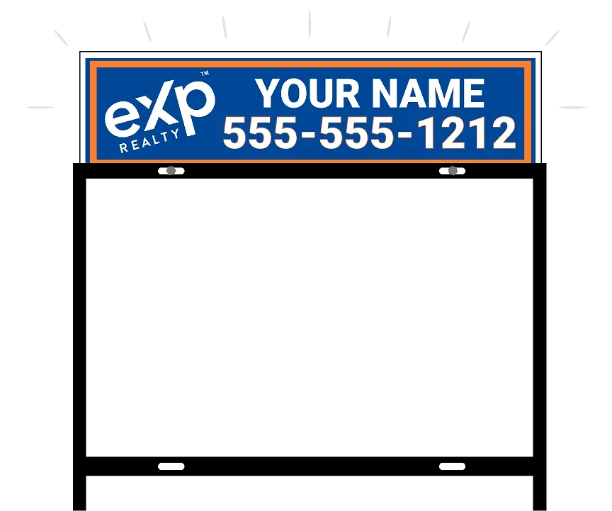 Customizable EXP BLUE Rider sign