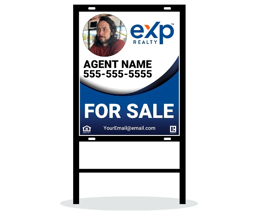 EXP 24 X 30 YARD SIGN with realtor photo
