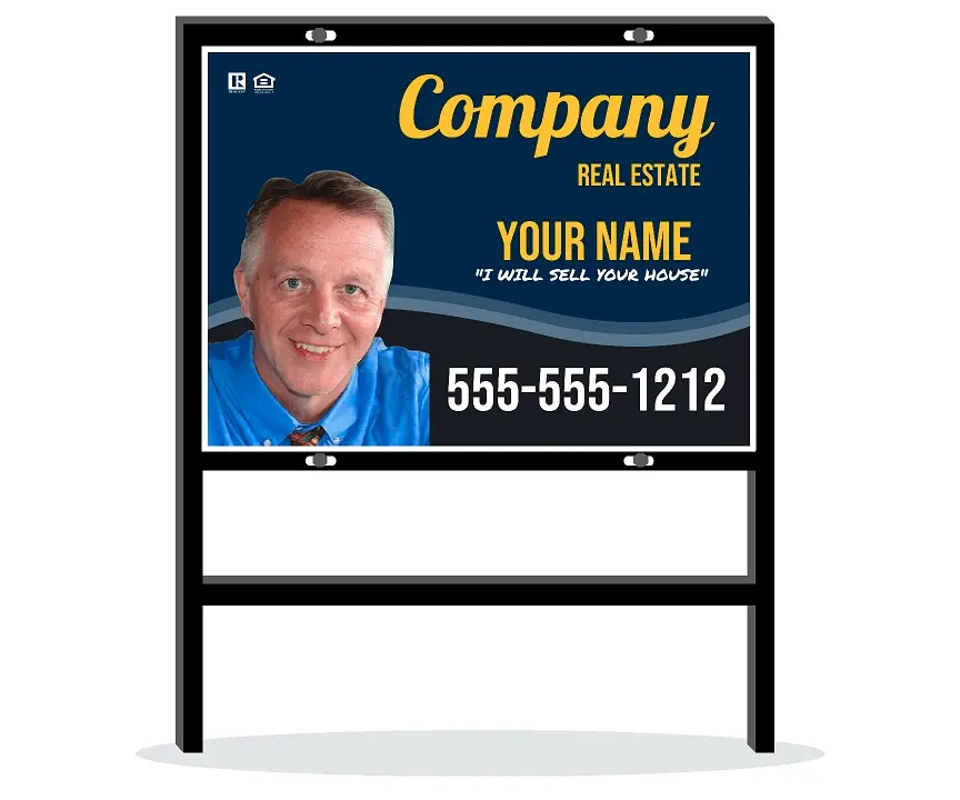 24 X 18 Real estate YARD SIGN with company name