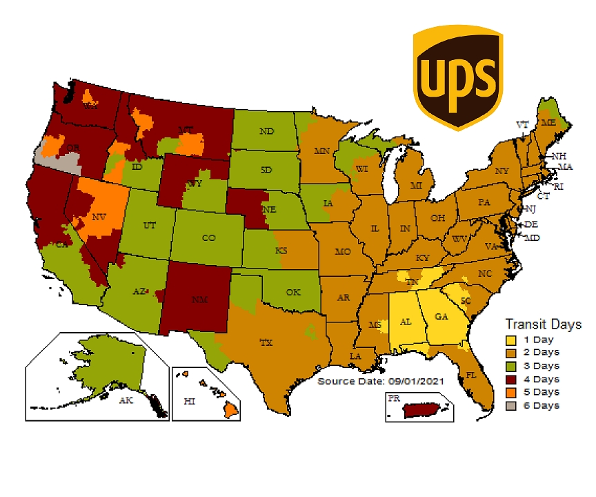 UPS Map