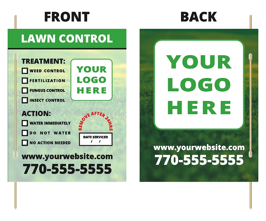 Lawn Treatment Signs