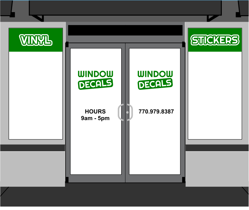 Custom Window Stickers - A Better Sign
