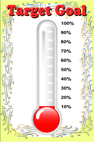 Progress Thermometer | Fundraising Thermometer Sign